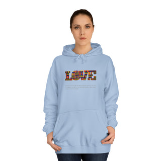 GOD IS LOVE Unisex College Hoodie