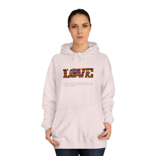 GOD IS LOVE Unisex College Hoodie